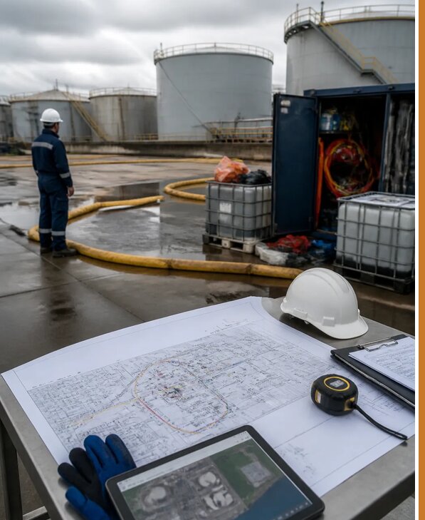 Разработка плана ликвидации разливов нефти в Ломоносове
